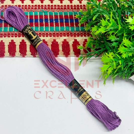 Anchor Cotton Thread Shade No.-0100 (1 Bunch)