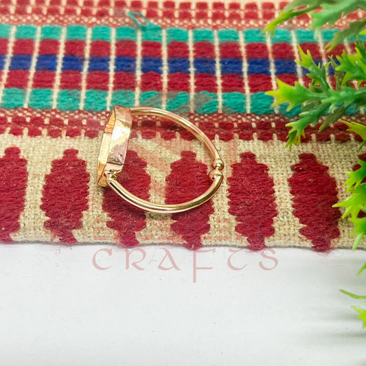 12mm Hexagon Brass Finger Ring
