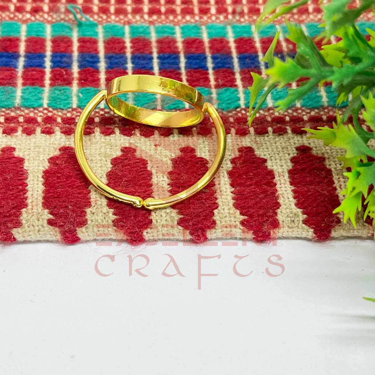 14mm Round Brass Finger Ring