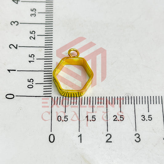 5mm Thickness Open Back Bezel-Hexagon