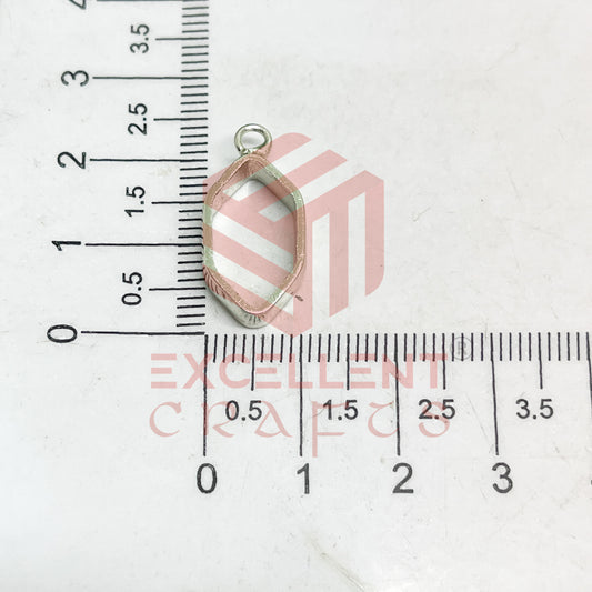 5mm Thickness Open Back Bezel-Long Hexagon