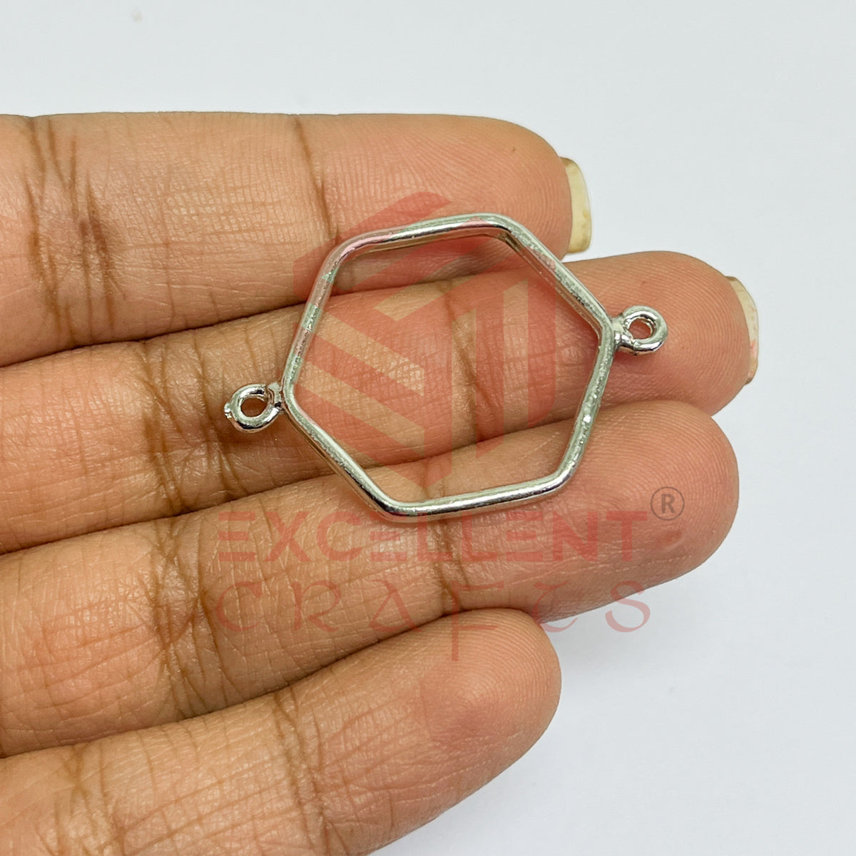 Thin connector medium Hexagon Pointed