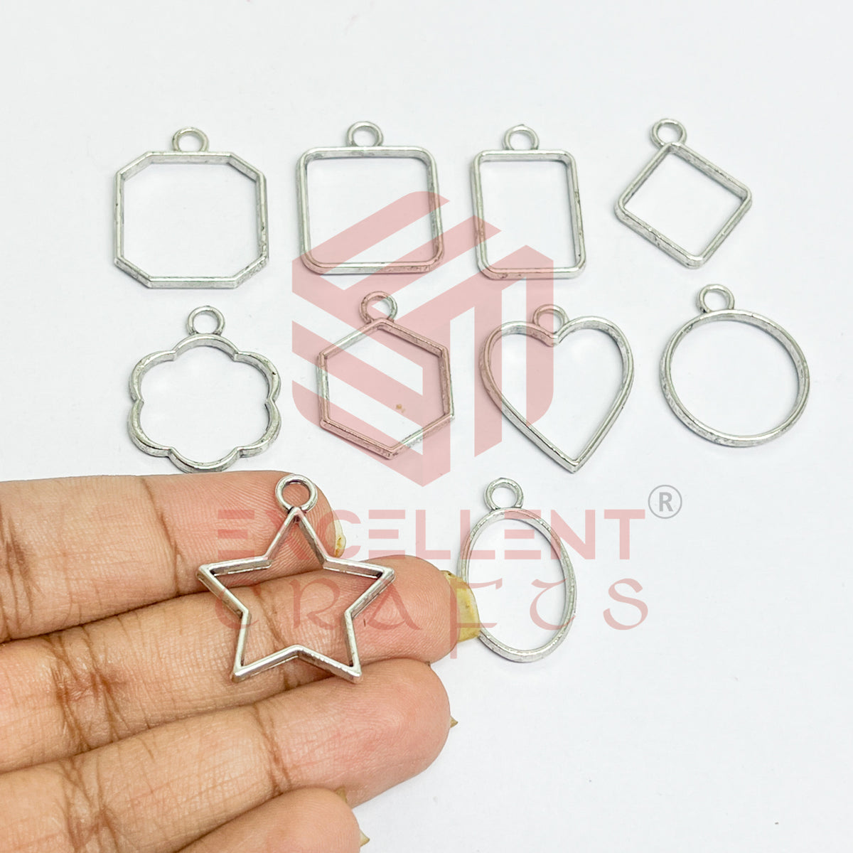 Mini mix Pendant Bezel set