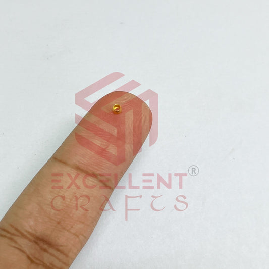 2.5mm Brass Crimp Beads-100 Pcs Pack