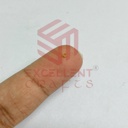 2mm Brass Crimp Beads-100 Pcs Pack