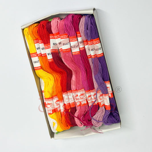 Doli Cotton Thread Assorted Combo- 50pc Pack