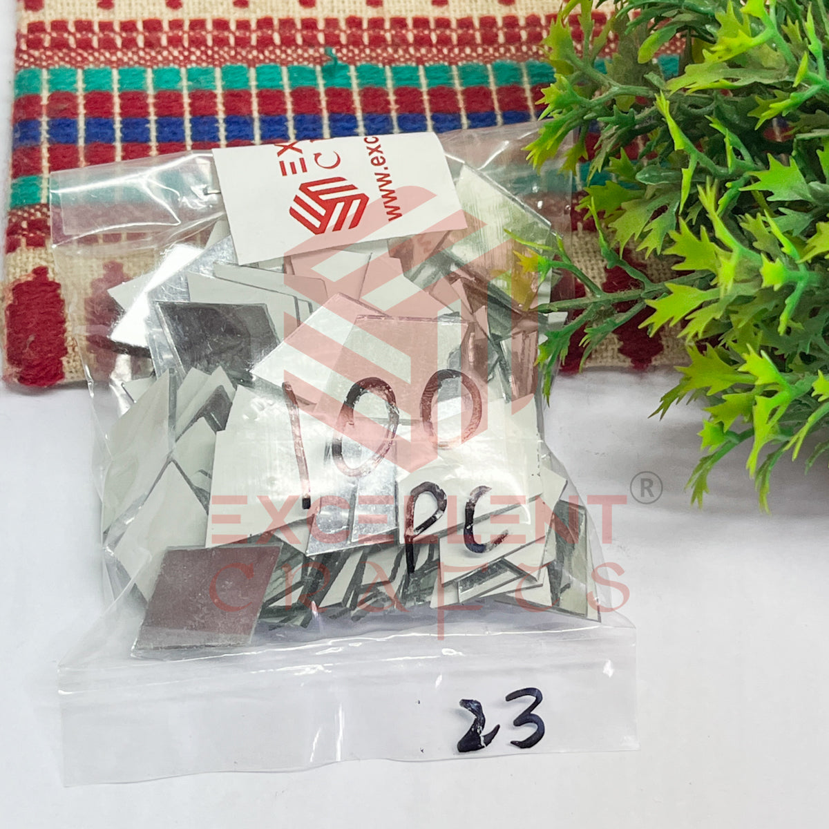 18x25mm Diamond Shape Glass Mirrors-100Pc