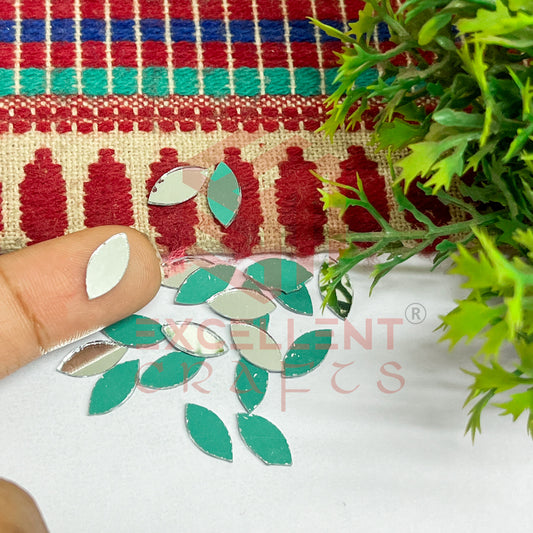 6x12mm Eye Shape Glass Mirrors-100Pc