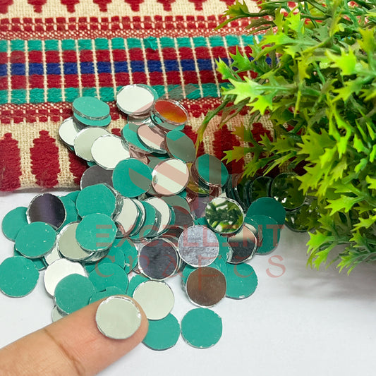 10x10mm Round Shape Glass Mirrors-100Pc