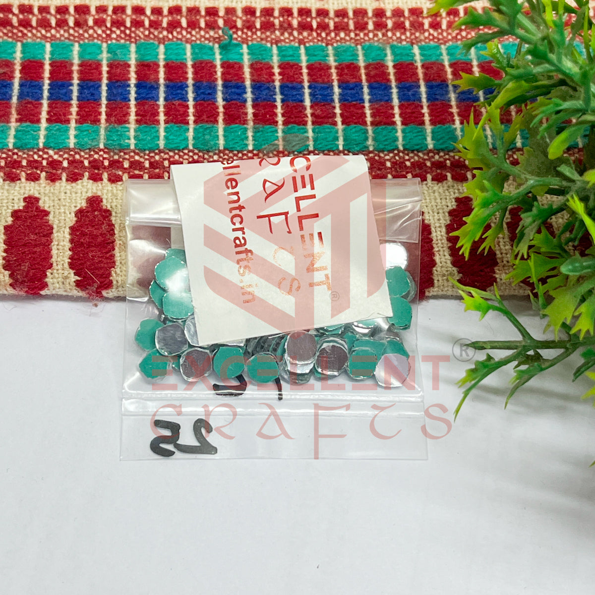 4x4mm Round Shape Glass Mirrors-100Pc