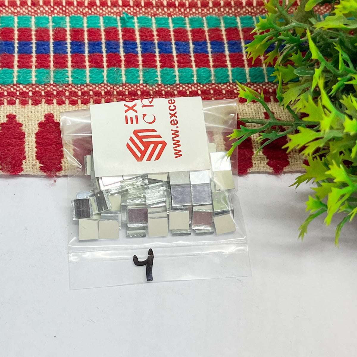 6x6mm Square Shape Glass Mirrors-100Pc