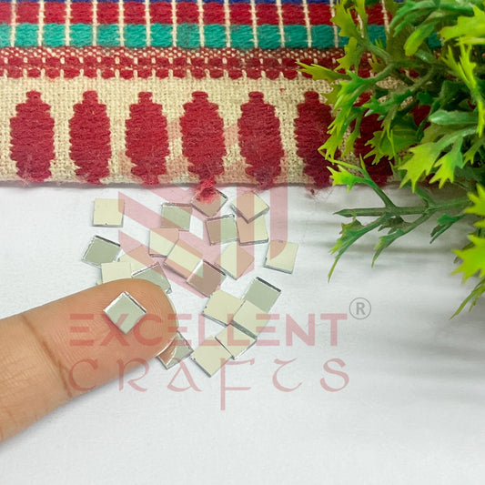 6x6mm Square Shape Glass Mirrors-100Pc