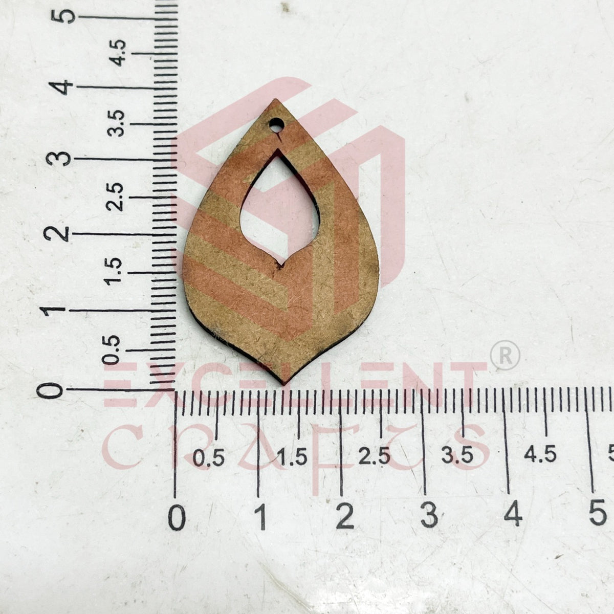 MDF Cutout for Earrings - Design2 - 1 Pair
