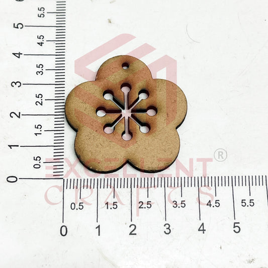 MDF Cutout for Earrings - Design 3- 1 Pair