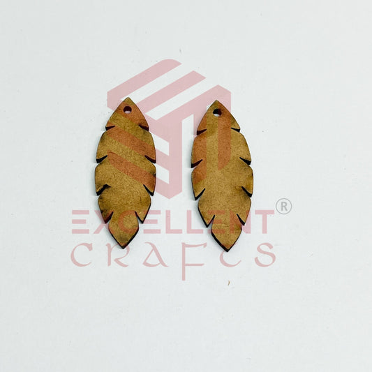 MDF Cutout for Earrings - Design 4- 1 Pair