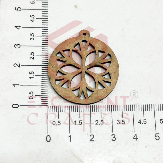 MDF Cutout for Earrings - Design 9- 1 Pair