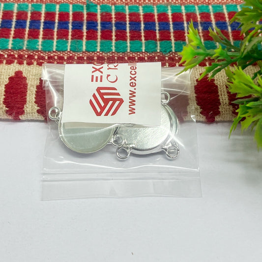 15mm Round Cabochon Tray Blank Connector
