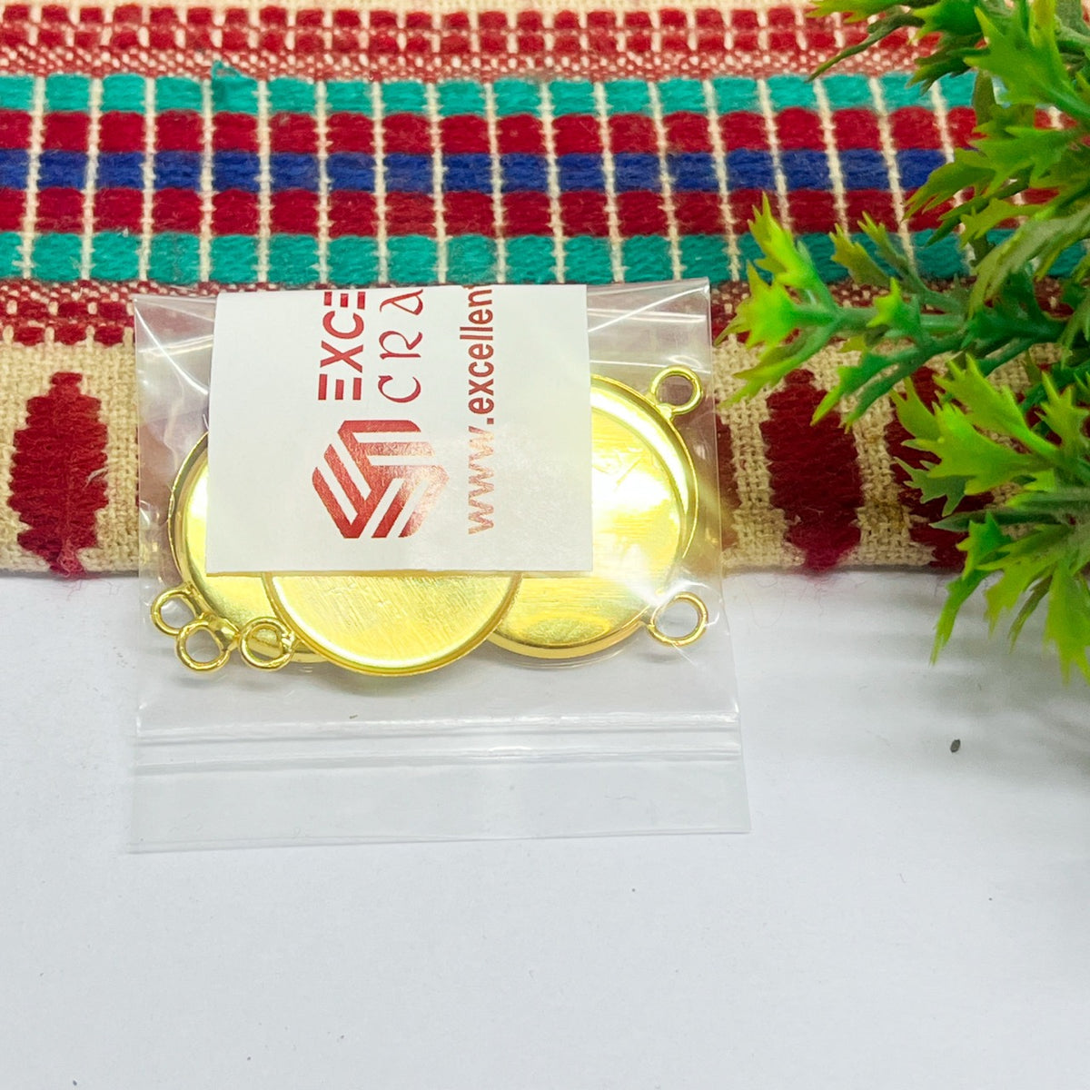 20mm Round Cabochon Tray Blank Connector
