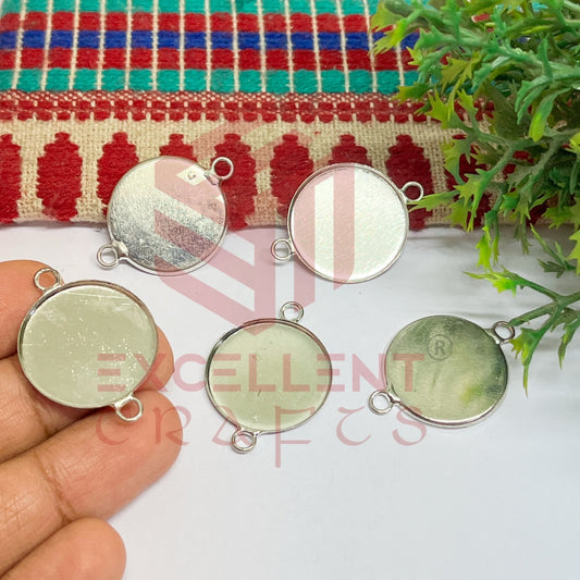 20mm Round Cabochon Tray Blank Connector