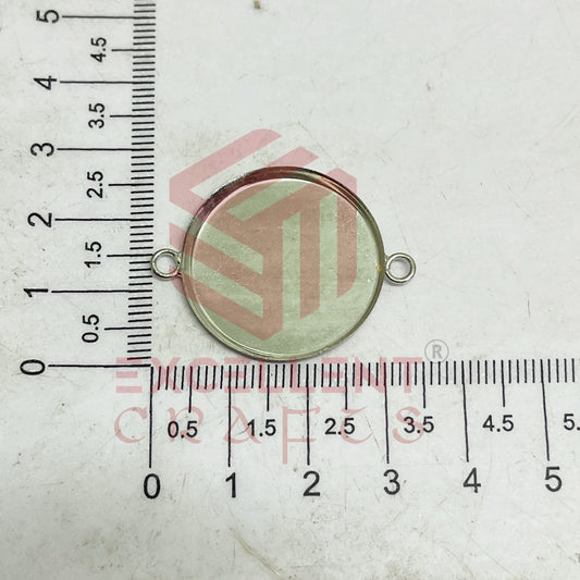 25mm Round Cabochon Tray Blank Connector