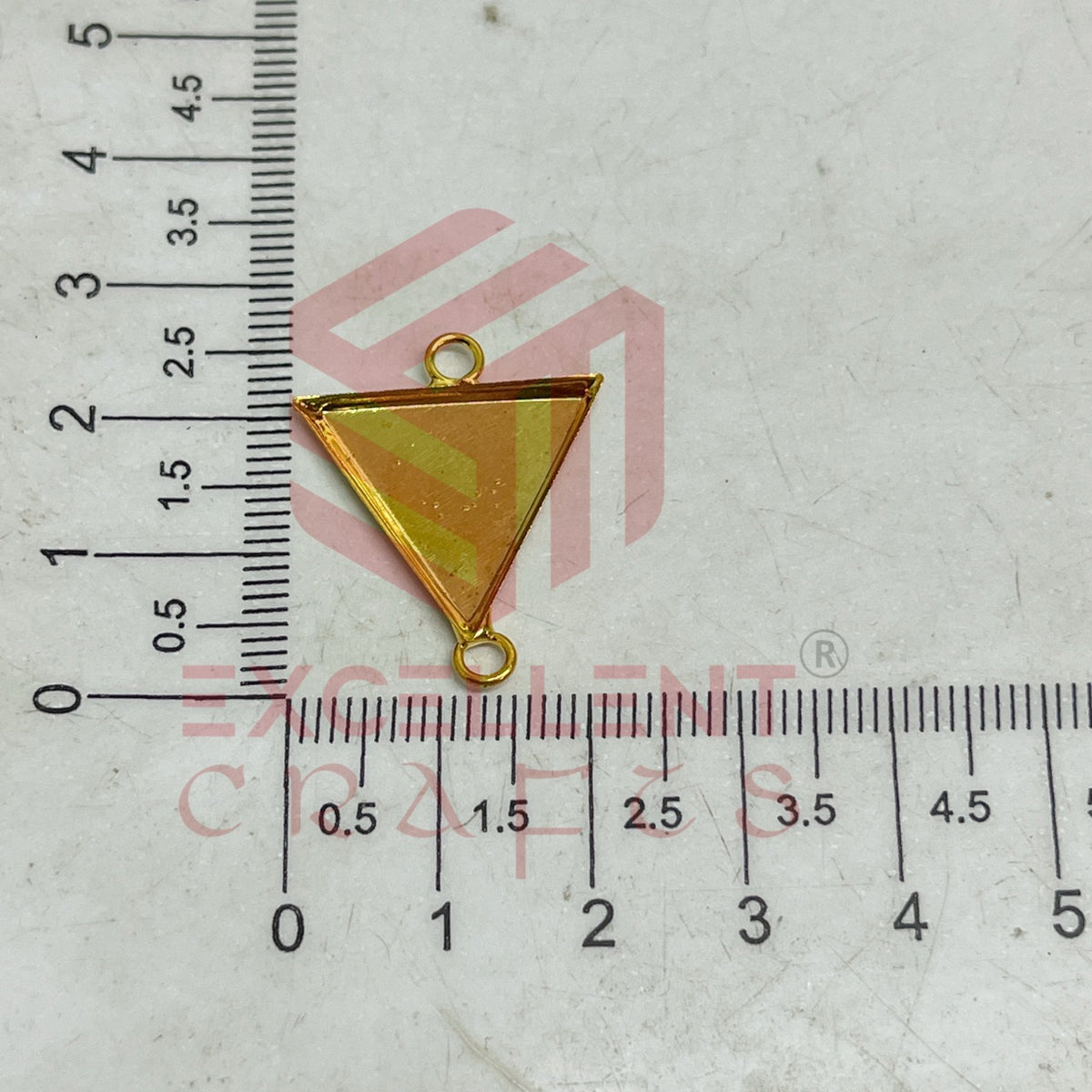 Triangle Shape Cabochon Tray Blank Connector