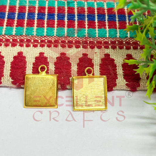 Square Metal Pendent Bezel