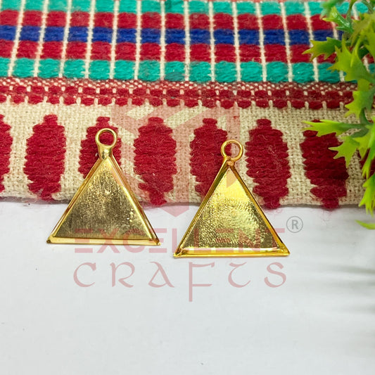 Triangle Metal Pendent Bezel