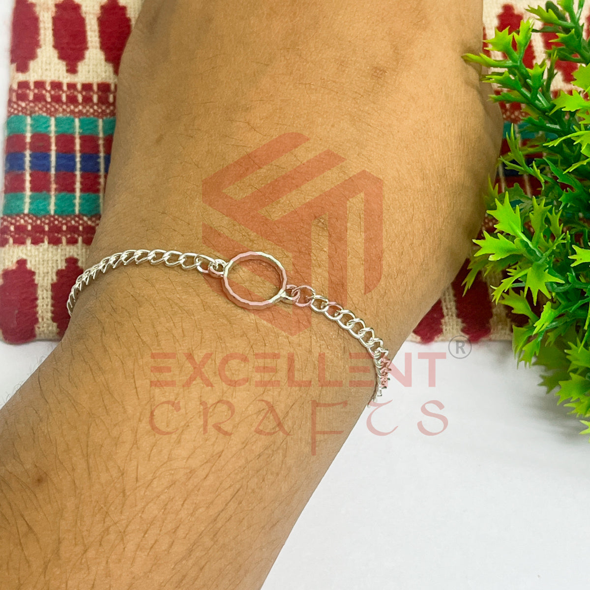 Round Nano Bracelet bezel Chain