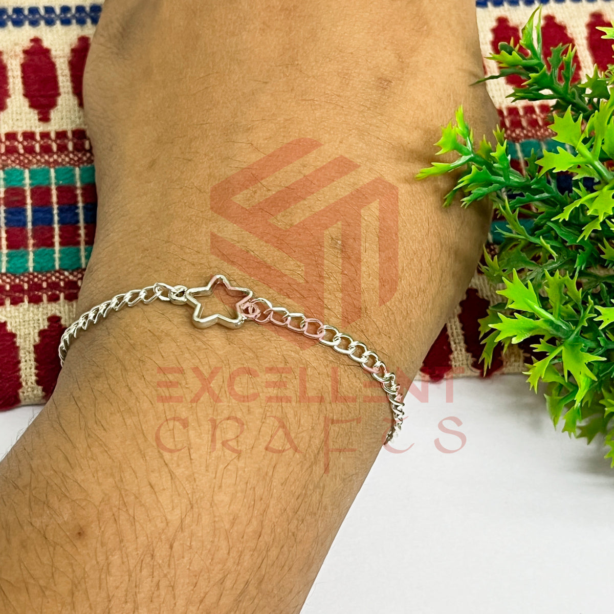 Star Nano Bracelet bezel Chain