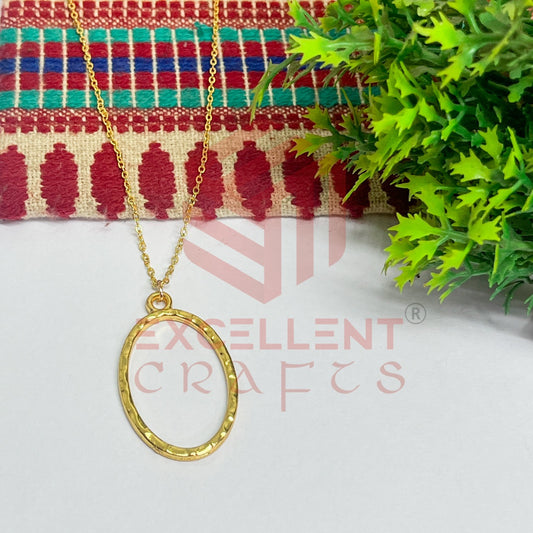 Oval Pendant with Chain