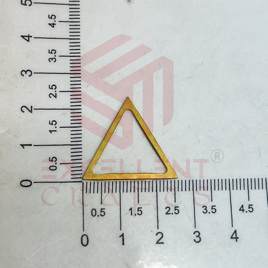 25x25mm Triangle Shape Brass Frame - Gold
