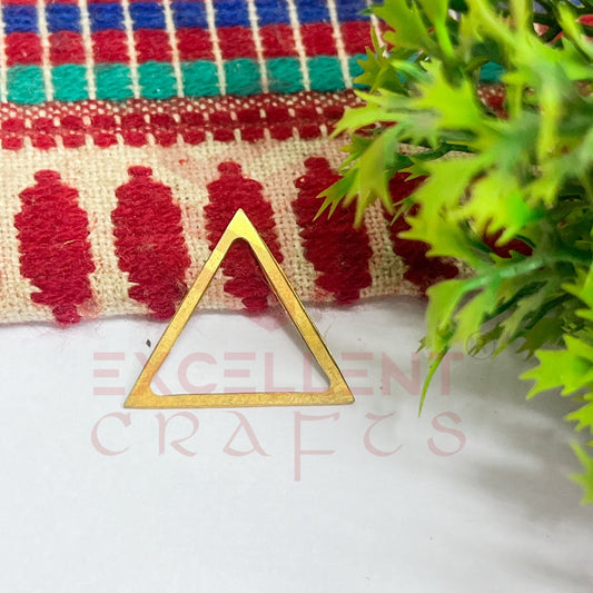 25x25mm Triangle Shape Brass Frame - Gold