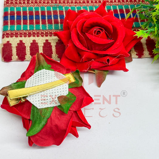 Hair Clip Artificial Flowers-HC-HA-7cm-14 (2pc Pack)
