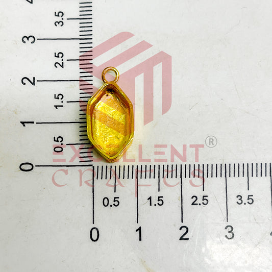 5mm Thickness Long Hexagon Cabochon Bezel- 1Pc