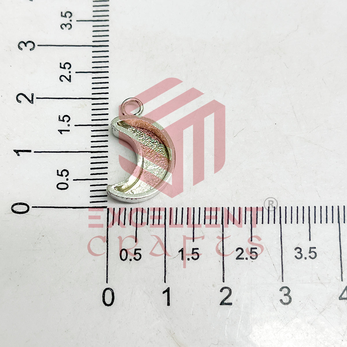 5mm Thickness Halfmoon Cabochon Bezel- 1Pc