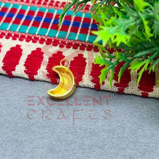 5mm Thickness Halfmoon Cabochon Bezel- 1Pc