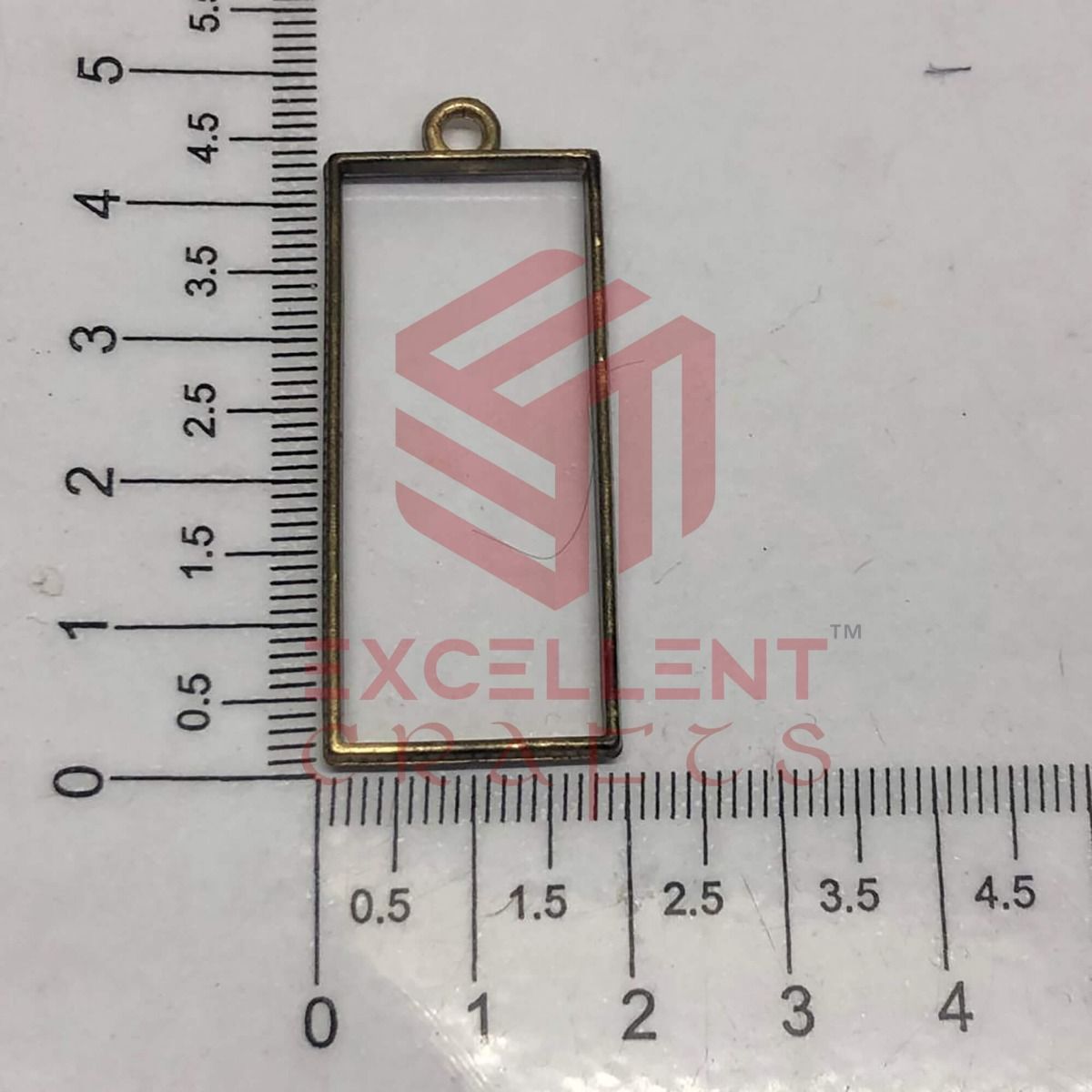 45mm x 20mm Open Back Bezel Rectangle Shape
