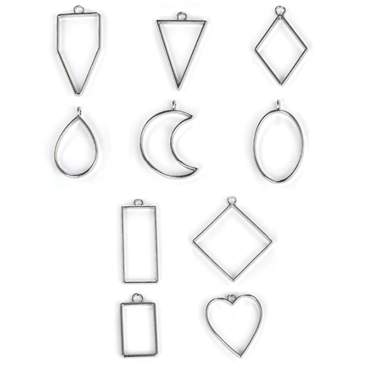 Assorted Geometric Open Back Bezels