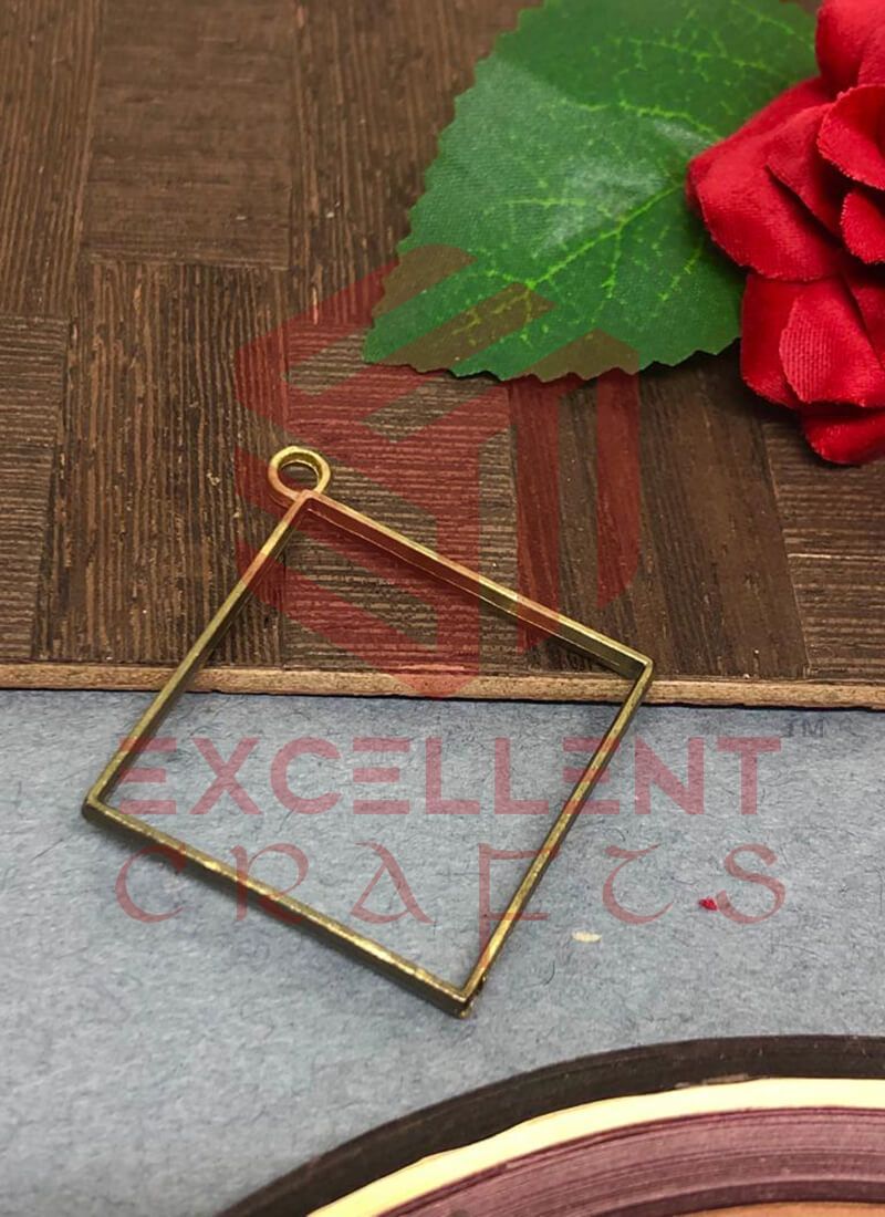 45mm x 40mm Open Back Bezel Rhombus Shape