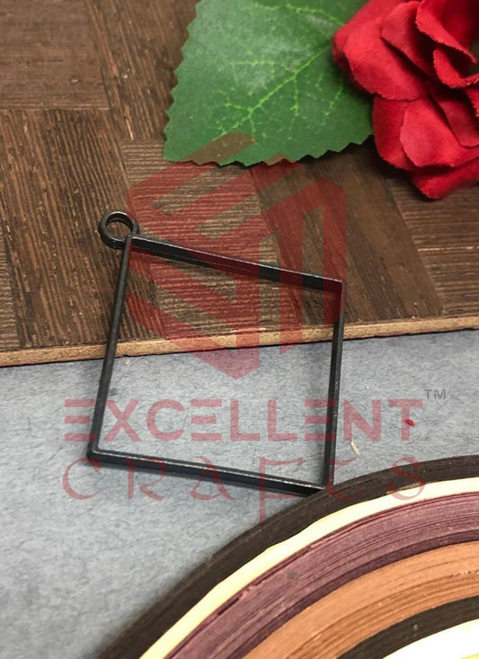 45mm x 40mm Open Back Bezel Rhombus Shape