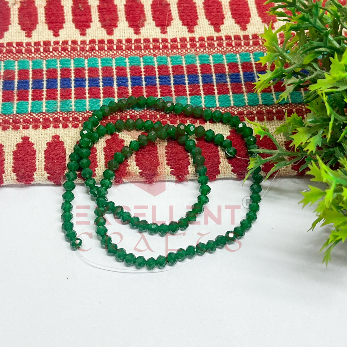 4mm Crystal Beads Opaque- (1Line)