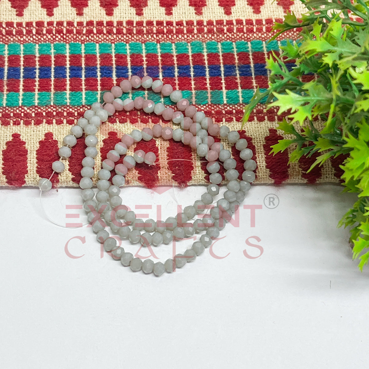 4mm Crystal Beads Opaque- (1Line)