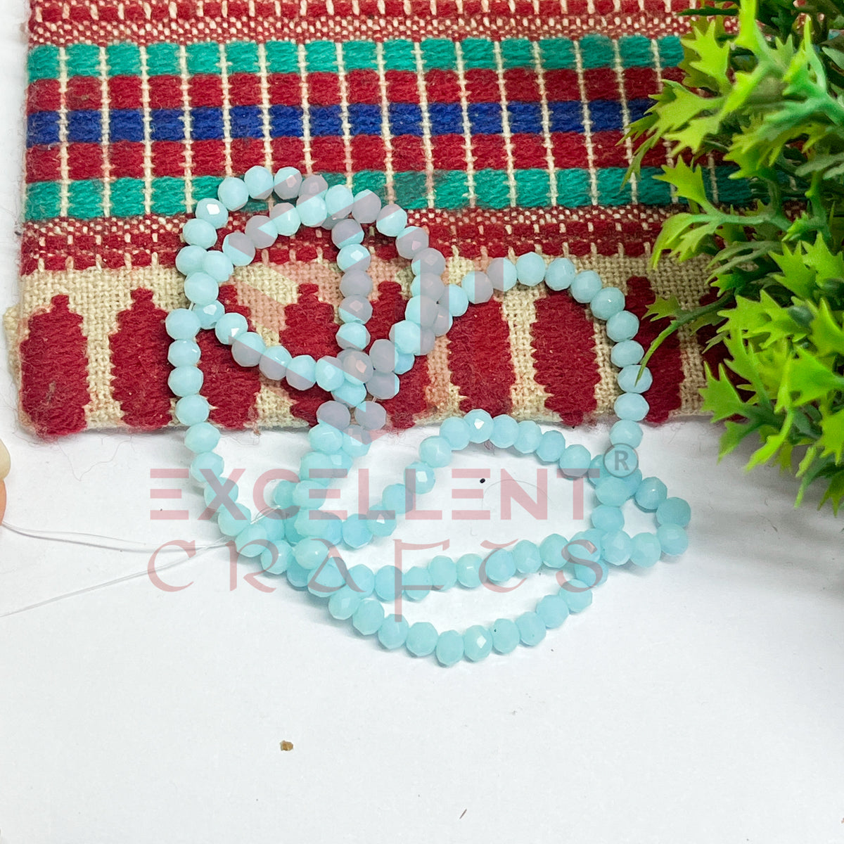 4mm Crystal Beads Opaque- (1Line)
