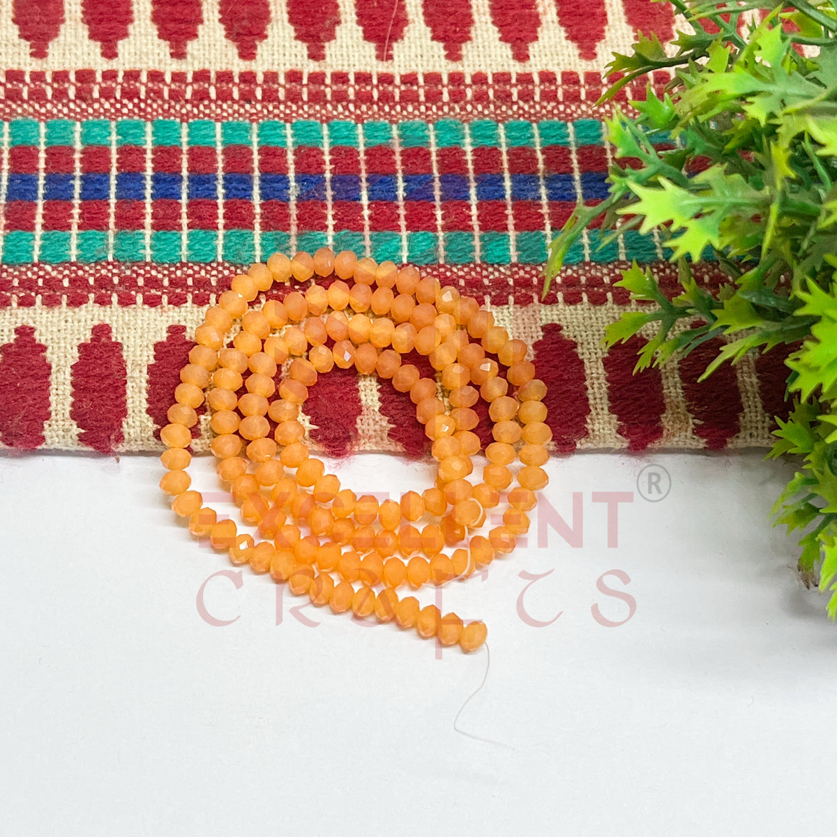 4mm Crystal Beads Opaque- (1Line)
