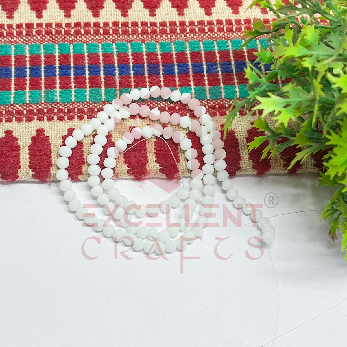 4mm Crystal Beads Opaque- (1Line)