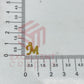 12mm Raw Brass Alphabet Charms - Letter M