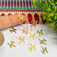 12mm Raw Brass Alphabet Charms - Letter N