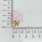 12mm Raw Brass Alphabet Charms - Letter N