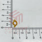 12mm Raw Brass Alphabet Charms - Letter Q