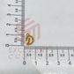 12mm Raw Brass Alphabet Charms - Letter D